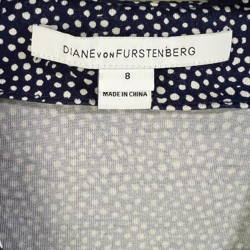Diane Von Furstenberg Irina Wrap Chiffon Mini Dress 8 - Picture 8 of 13